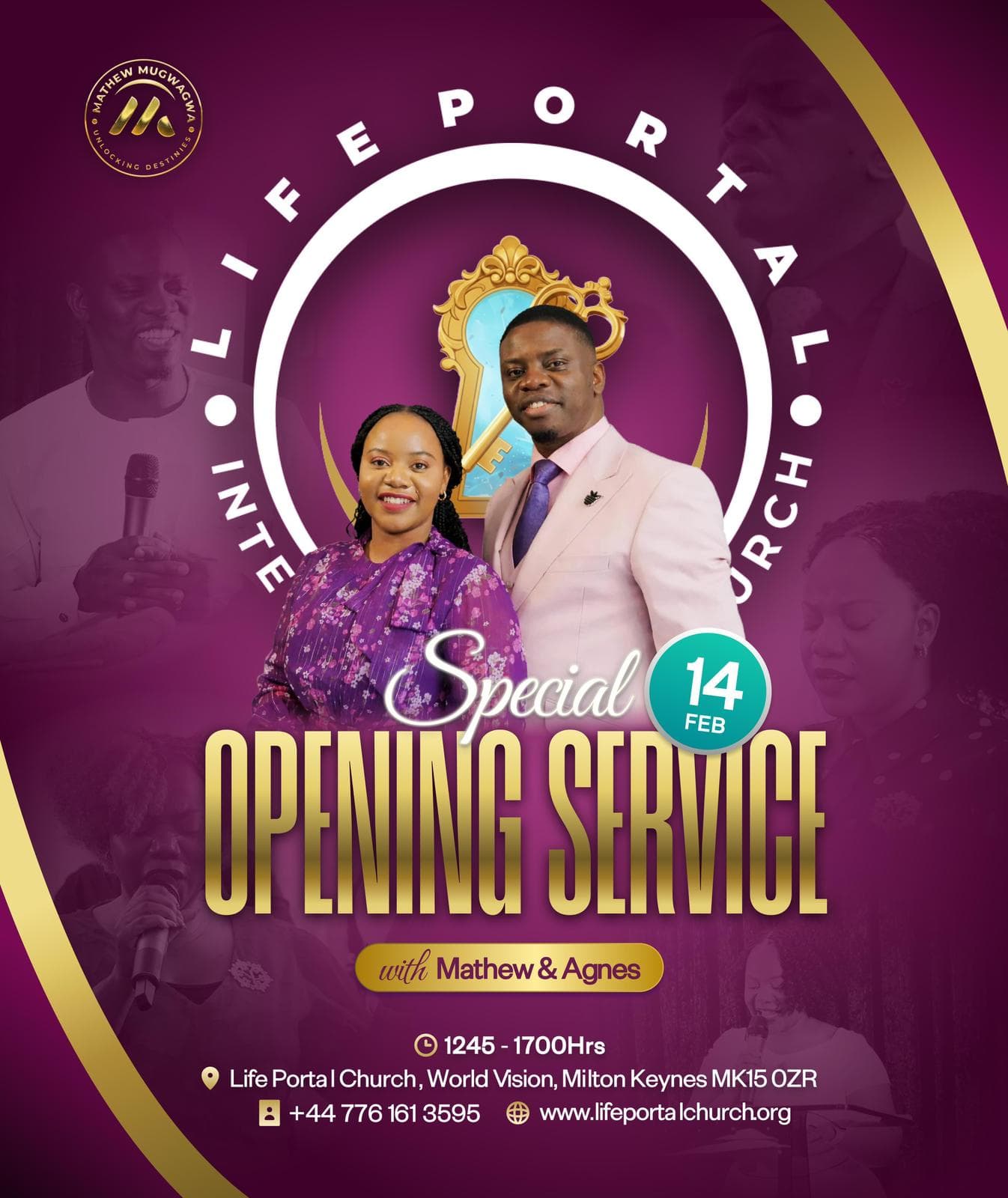 Special Opening Service with Pastors Mathew & Agnes